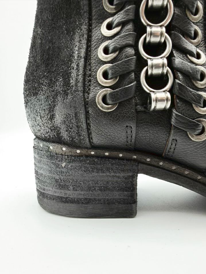 AS 98 WMNS Size 39 Black Leather Booties