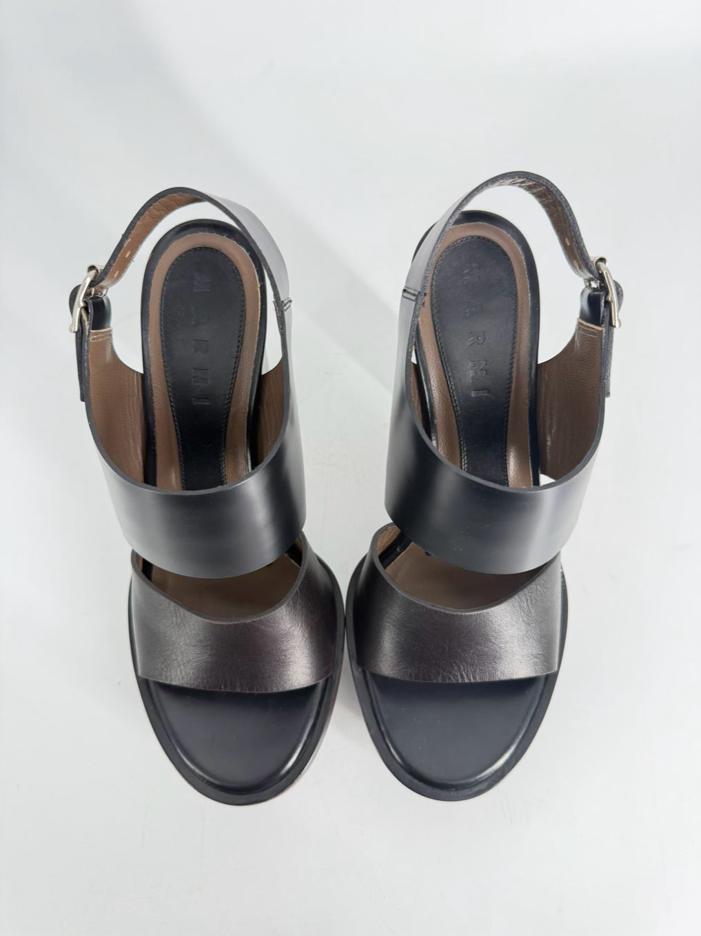 MARNI Size 39.5 Black Heels