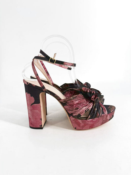 LOEFFLER RANDALL Size 9 Black & Pink Heels