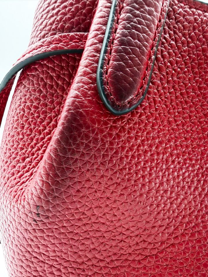 KATE SPADE Dumpling Mini Leather Red Satchel