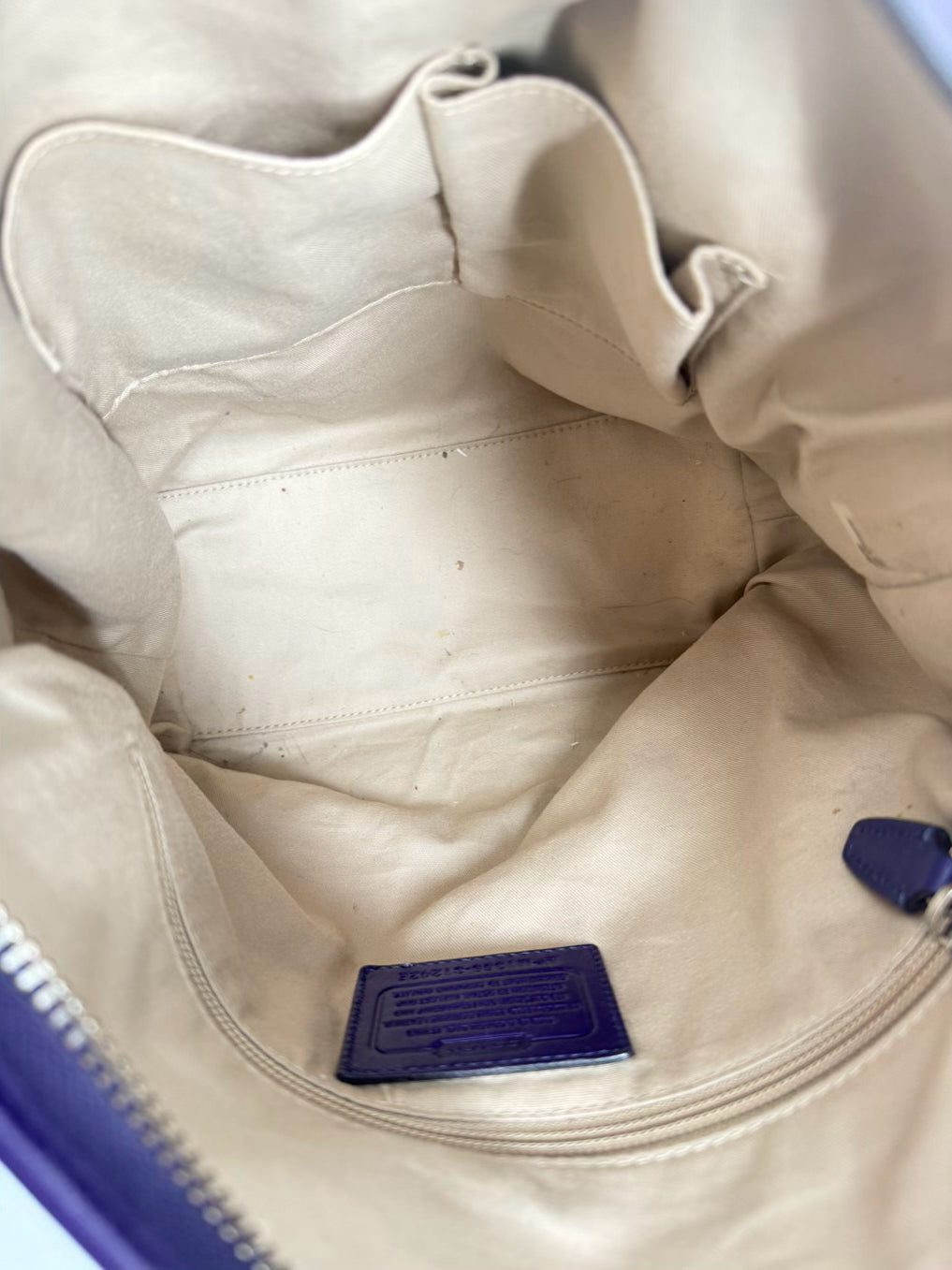 COACH Legacy Eggplant Leather Purse
