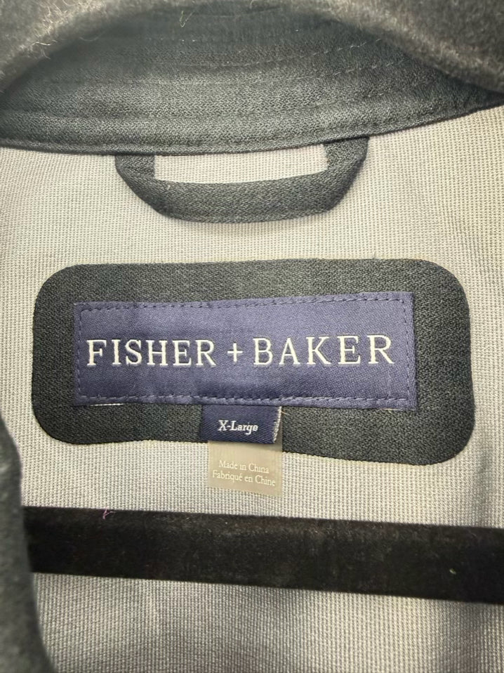 FISHER + BAKER Size Men's XL Navy Hooded Jacket