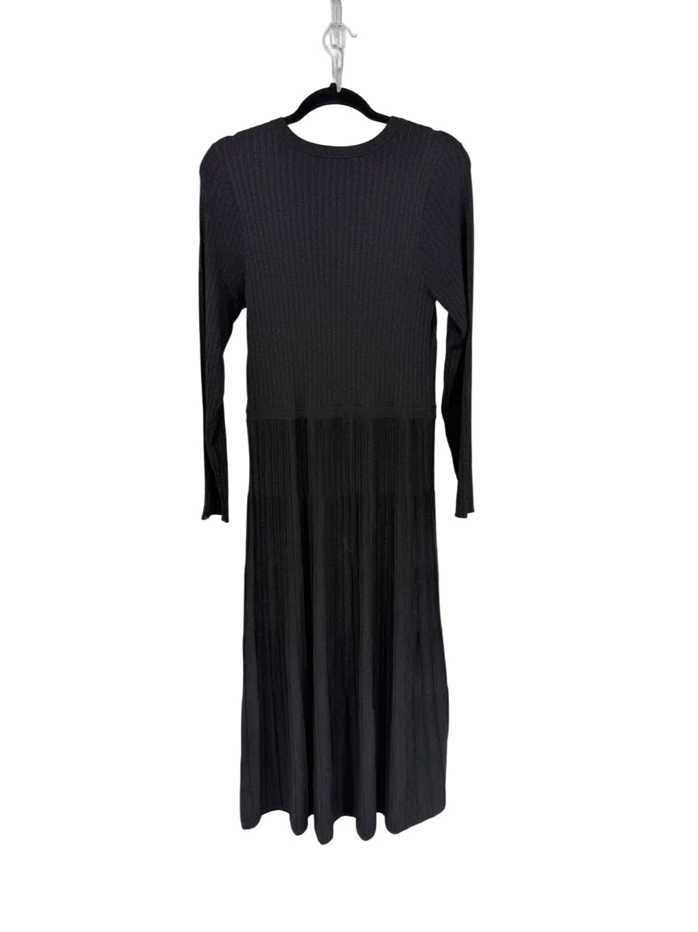 JOSEPH RIBKOFF Wmn's Size L Black Shimmer Ribbed Maxi-Dress NWT