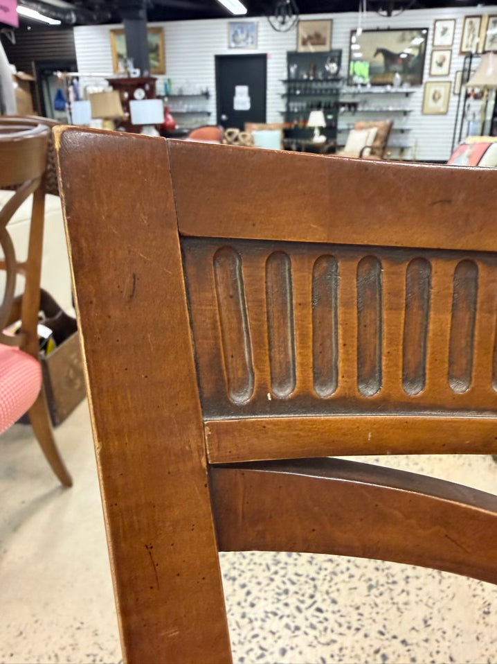 VINTAGE Wood Pair of Arm Chairs