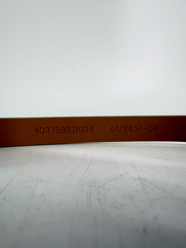RALPH LAUREN xs Cream Leather Belt NWT