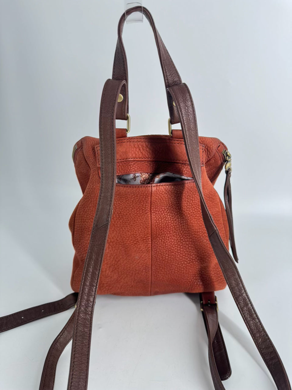 HOBO Rust Leather Backpack