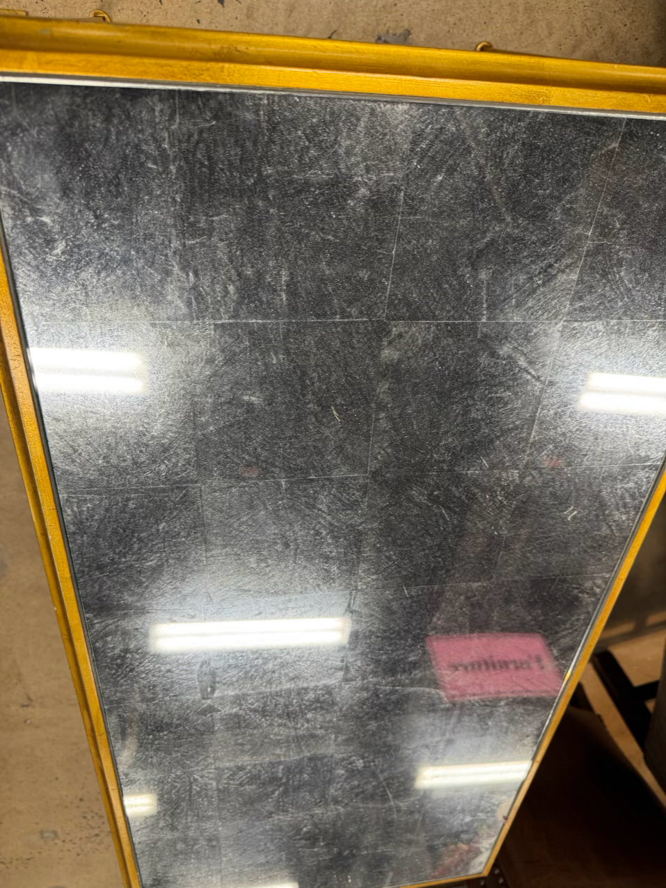 LILLIAN AUGUST Gold Mirror Top Coffee Table