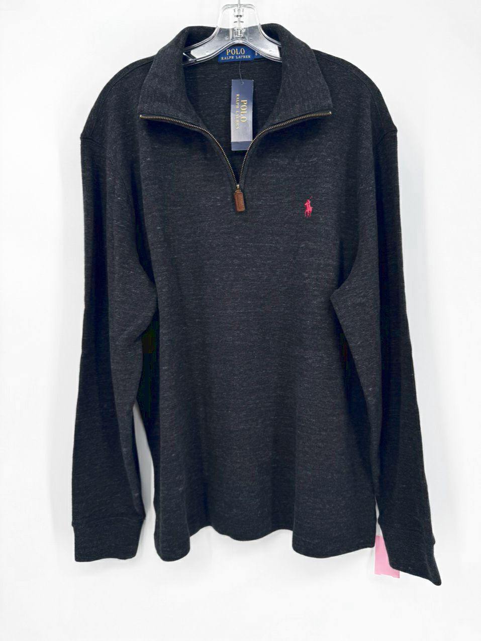 POLO RALPH LAUREN Size L Charcoal Pullover NWT