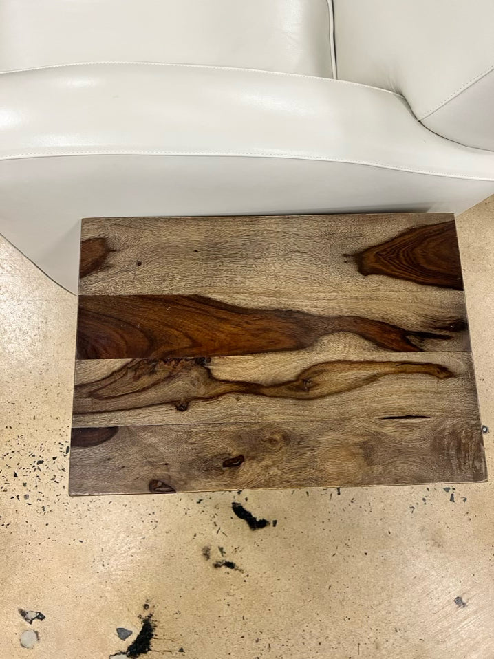 Light & Dark Wood End Table