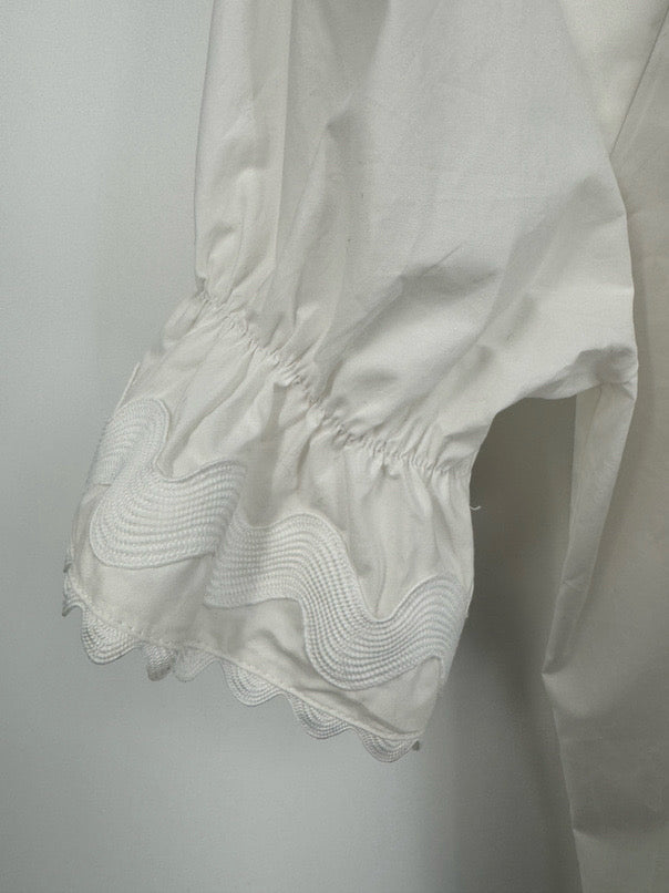 SUNDAYS by WEARESUNDAYS Size M White Hazel Blouse NWT