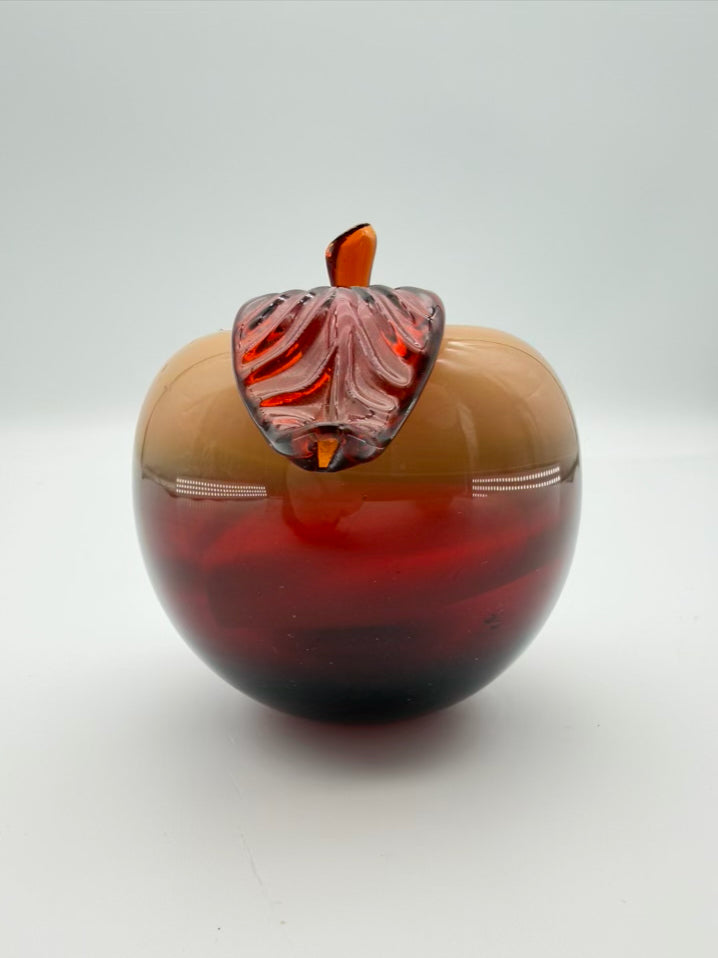 UKRAINE ART GLASS Tan & Cream Glass Fruit