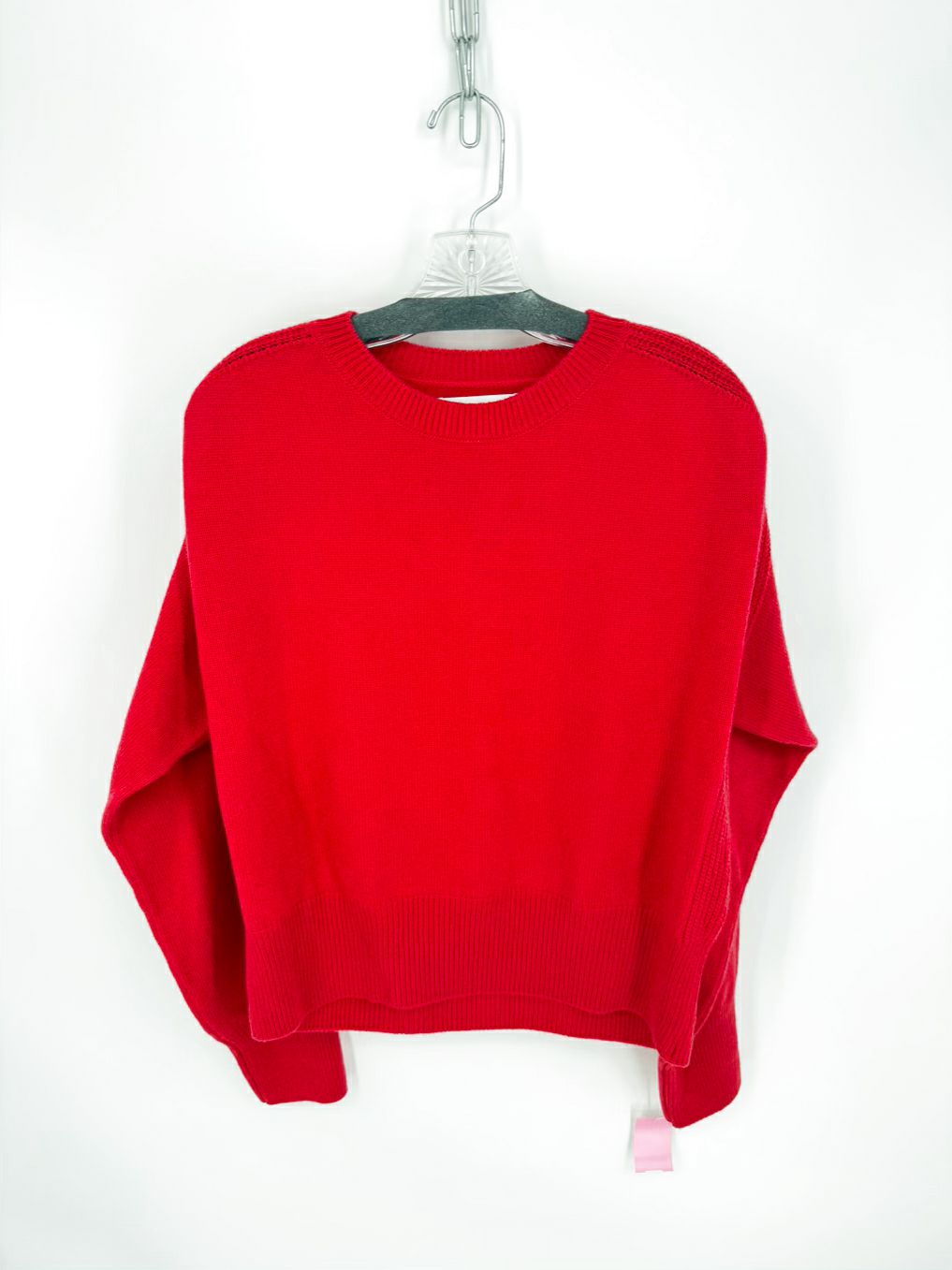 SA SU PHI Wmn's Size 44 Red Cashmere Crew Sweater