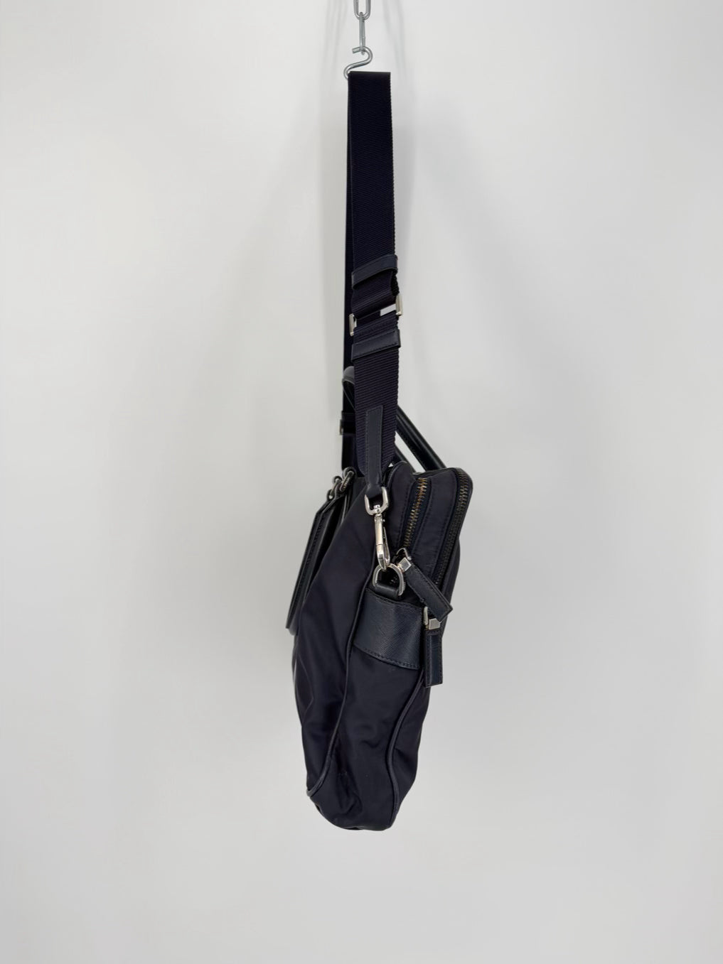 PRADA Navy Nylon Briefcase