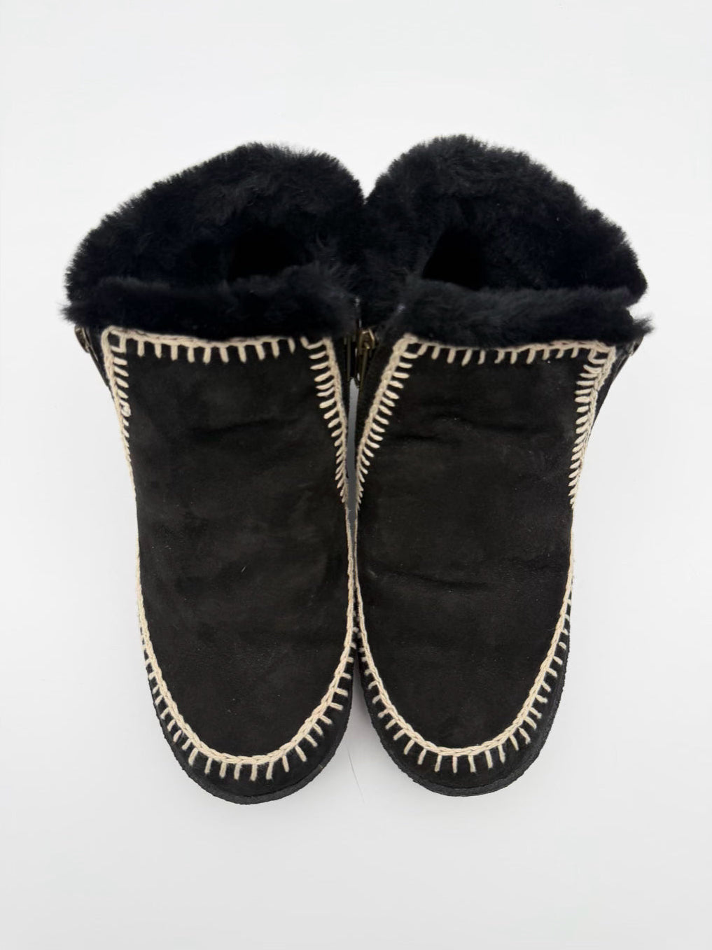 LAIDBACK LONDON WMNS Size 39 Black & White Crochet Detail Booties