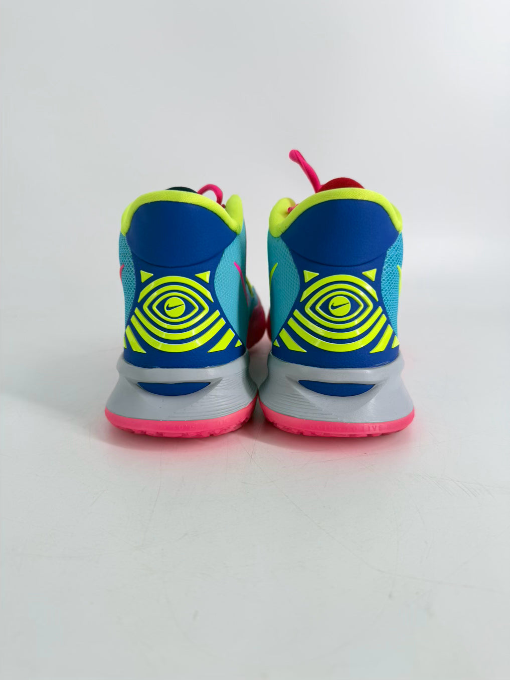 NIKE Kyrie By You 7 Size Men's 11 Blue, Pink & Green Neon Sneakers
