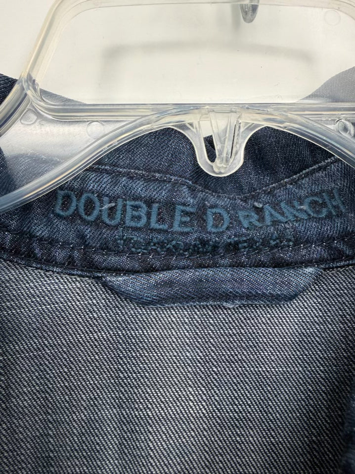 DOUBLE D RANCH Wmn's Size XL Blue Denim Belted Maxi-Dress NWT