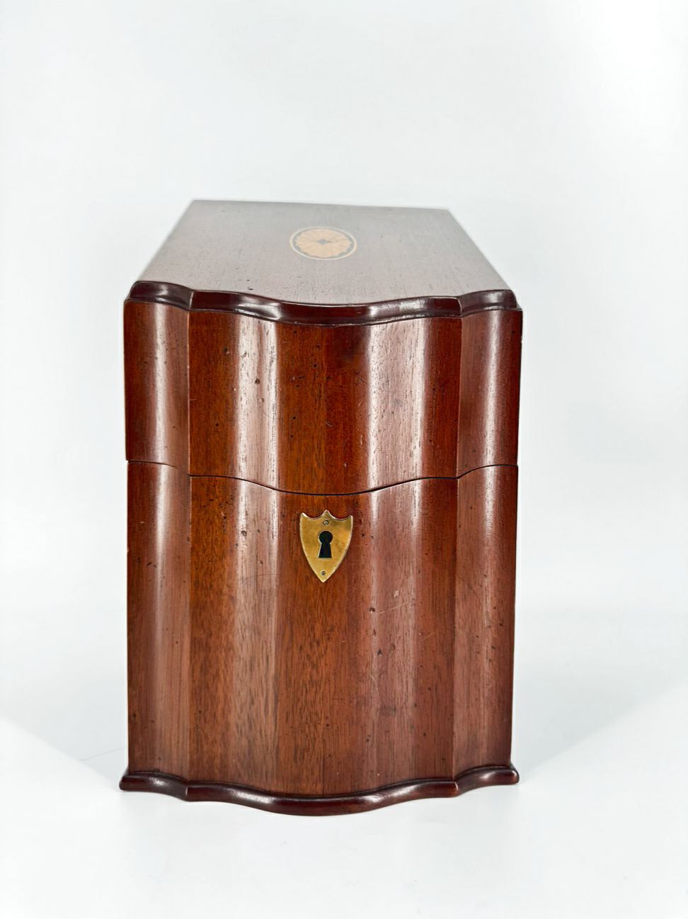 Wood Medallion Inlay Knife Box