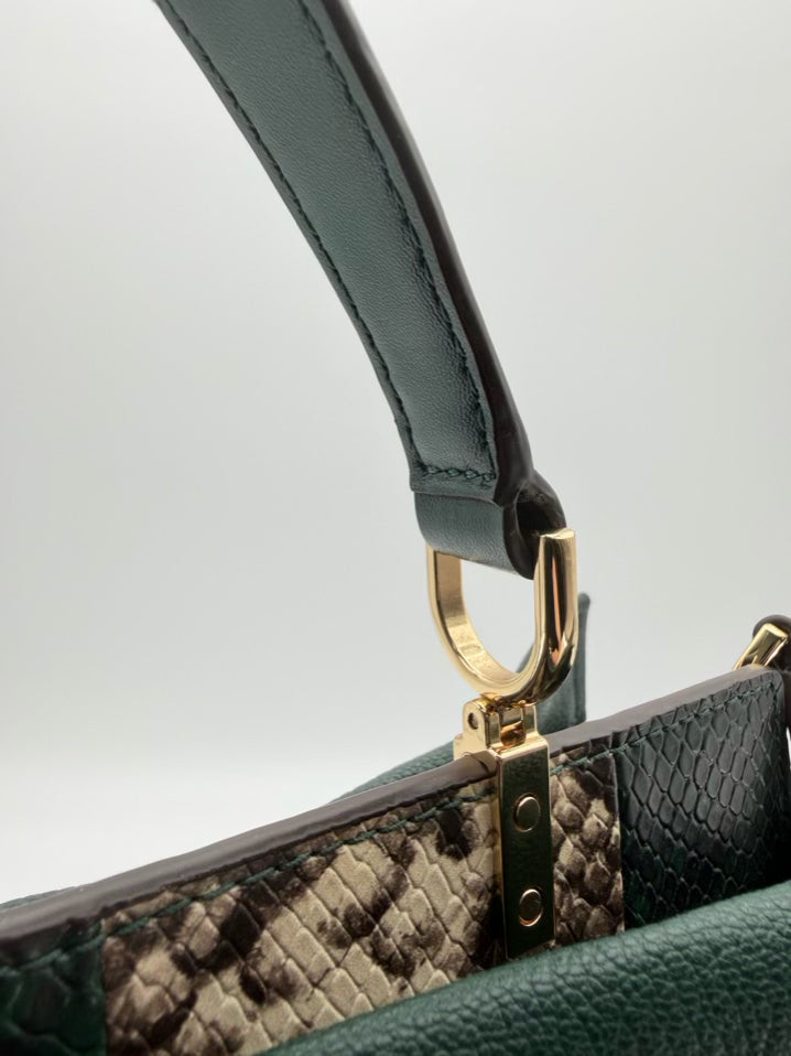 MICHAEL KORS Penelope Green Leather Purse