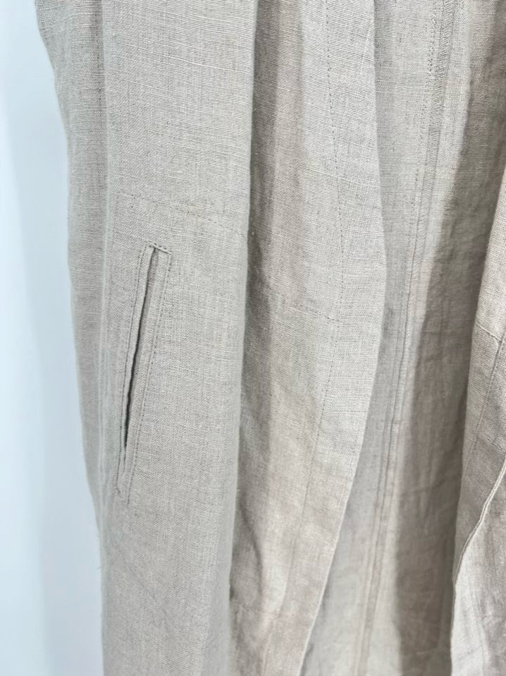FOG LINEN WORK Size  OSFM Taupe Linen Vest
