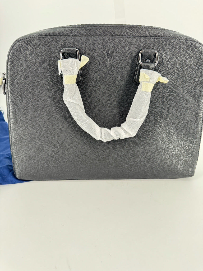POLO RALPH LAUREN Black Leather Briefcase NWT