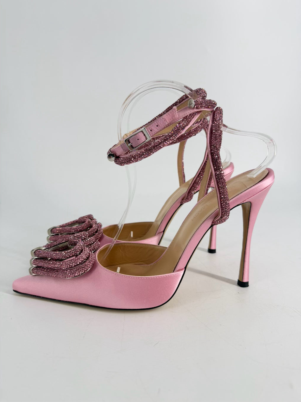MACH & MACH Size 40 Pink Rhinestone Pumps