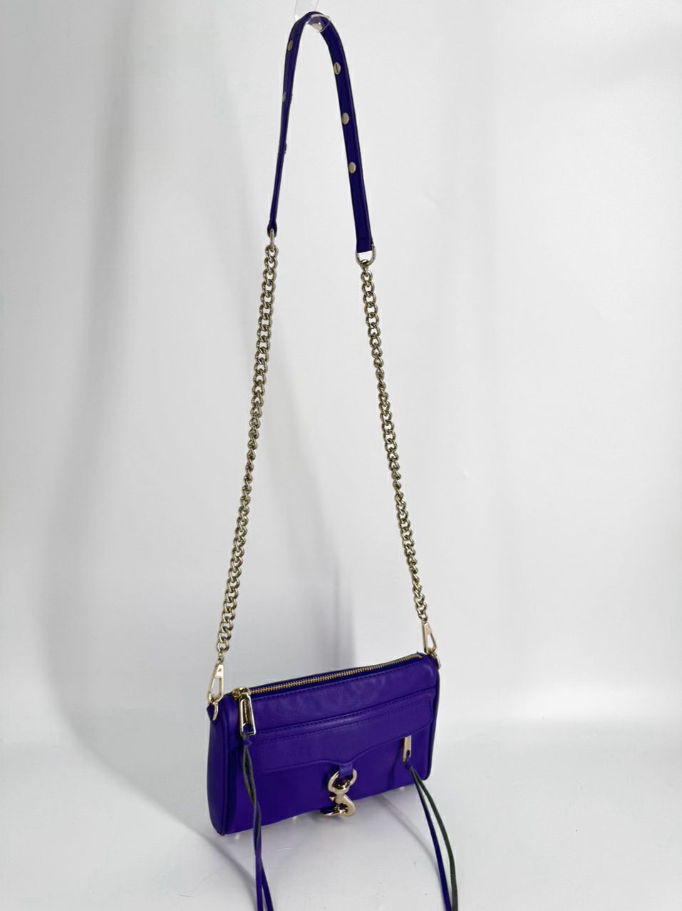REBECCA MINKOFF Violet Leather Crossbody Bag