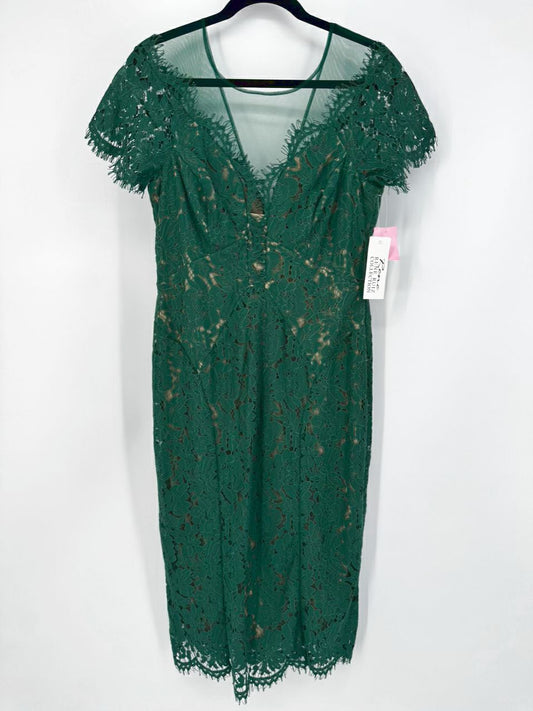 RENE RUIZ Size 10 Emerald Lace Dress