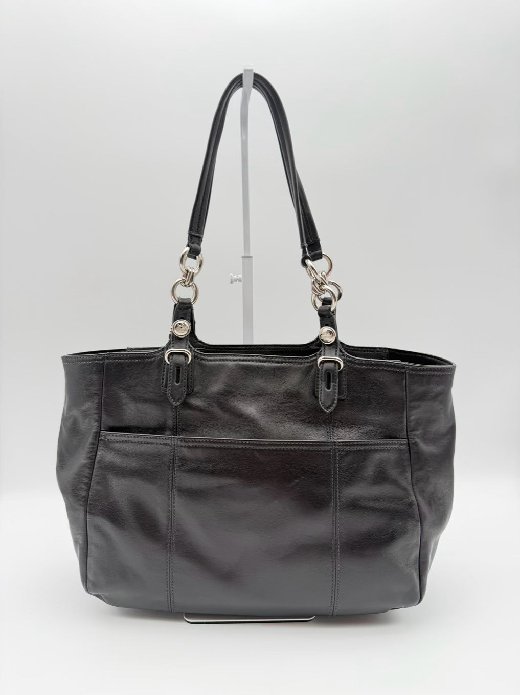 COACH Brooke Black Leather Hobo Bag