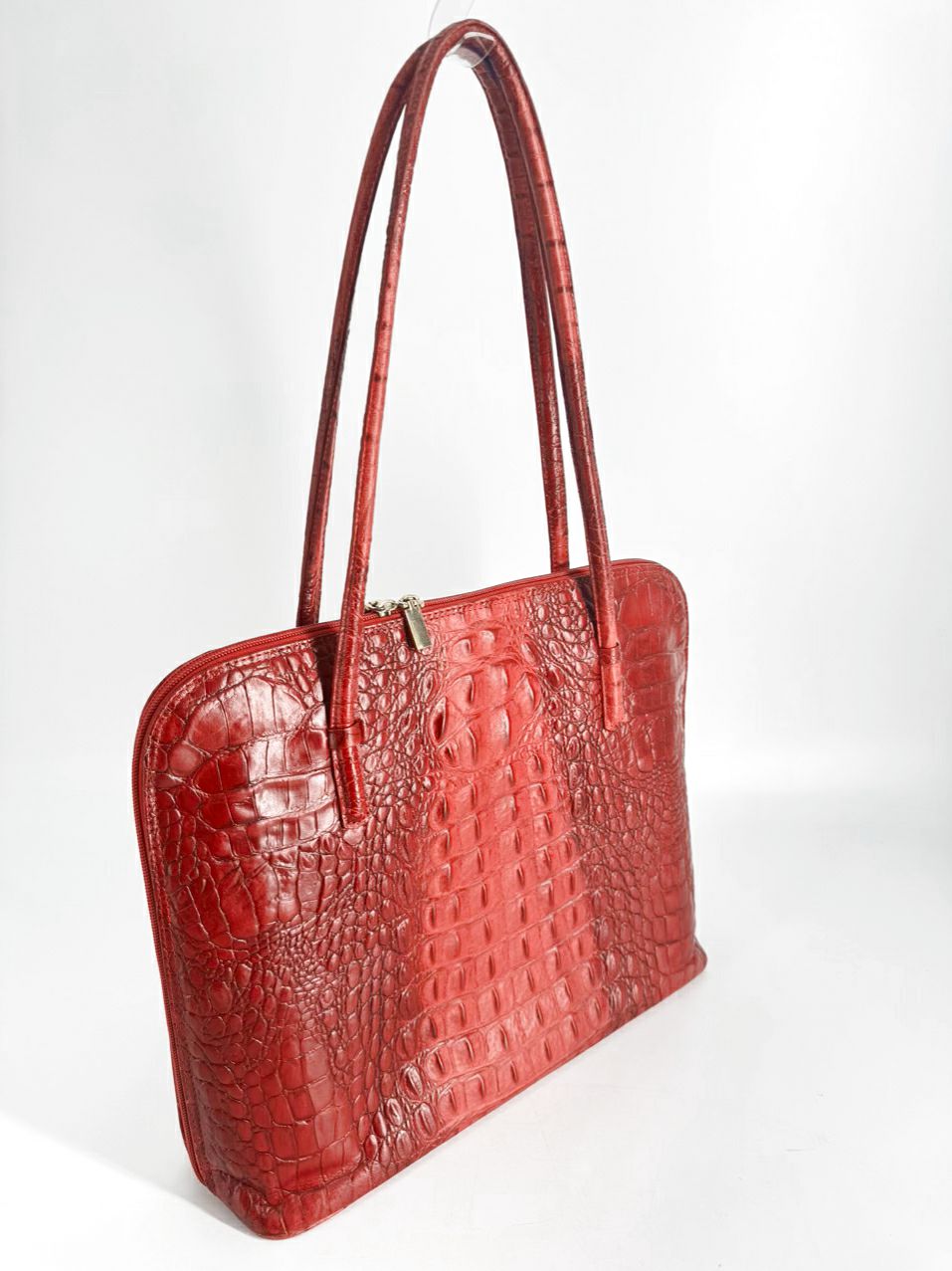 ALGO Red Leather Embossed Purse