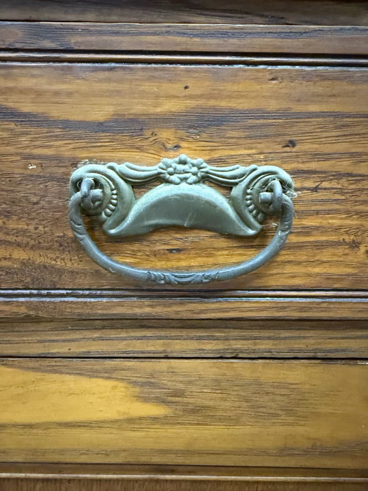 VICTORIAN Oak Side Board 2 Piece
