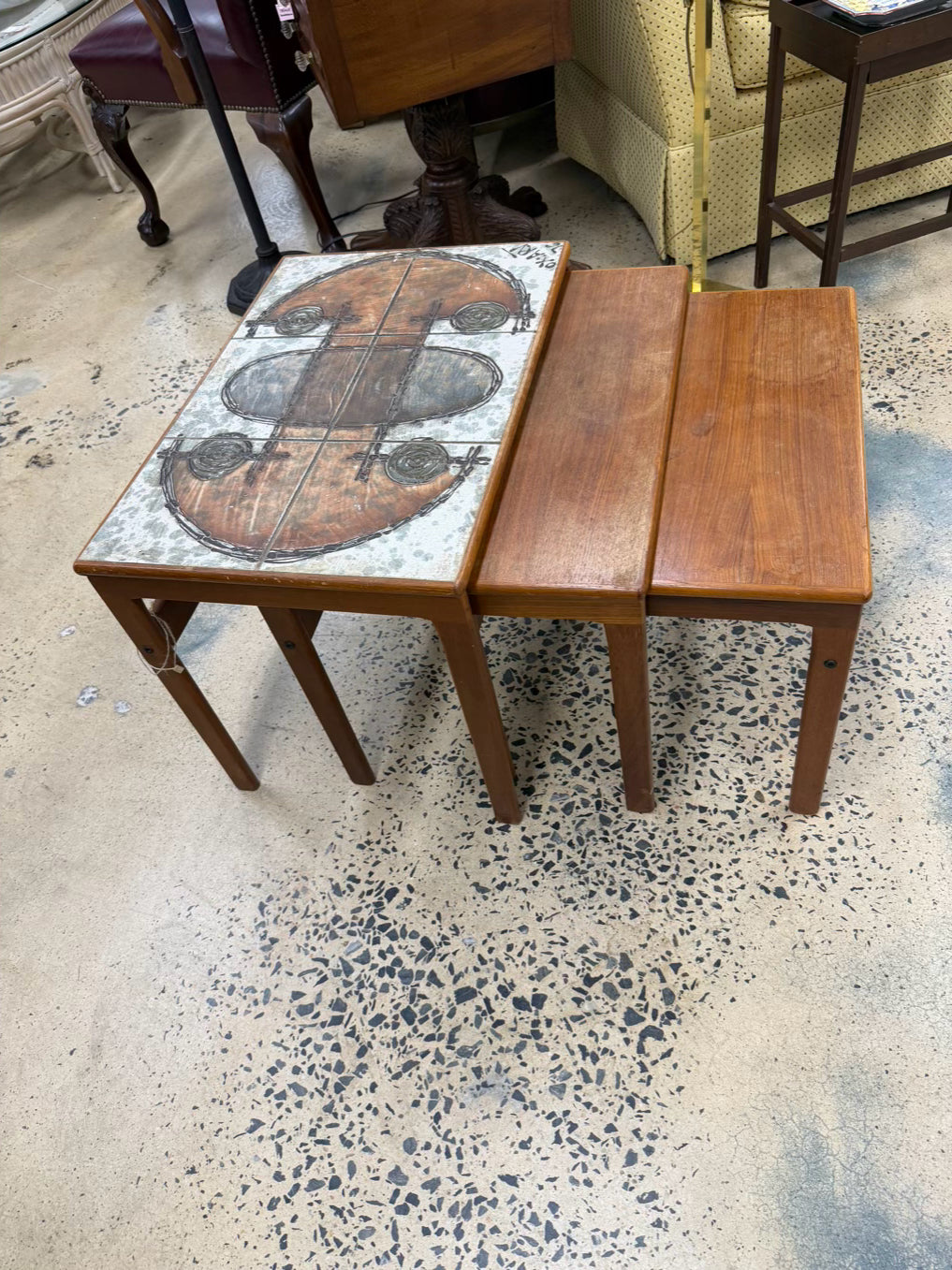 XO Teak Nesting Tables Made In Denmark