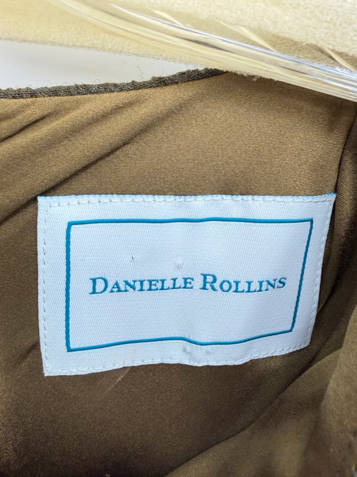 DANIELLE ROLLINS Wmn's Size M Forest Green Wool Blouse