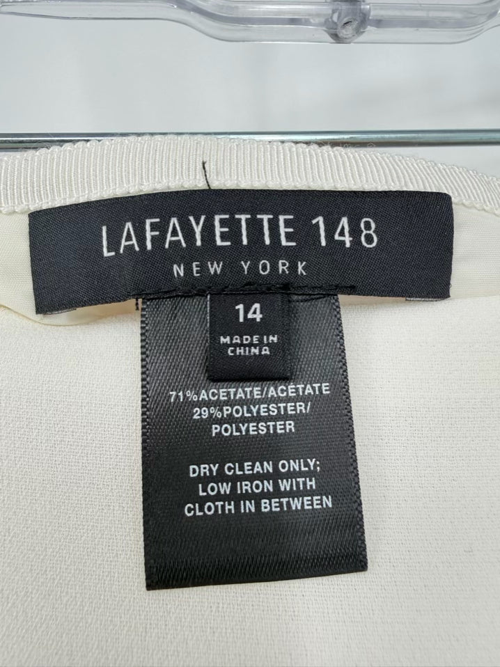 LAFAYETTE 148 Size Wmn's 14 Ivory Skirt