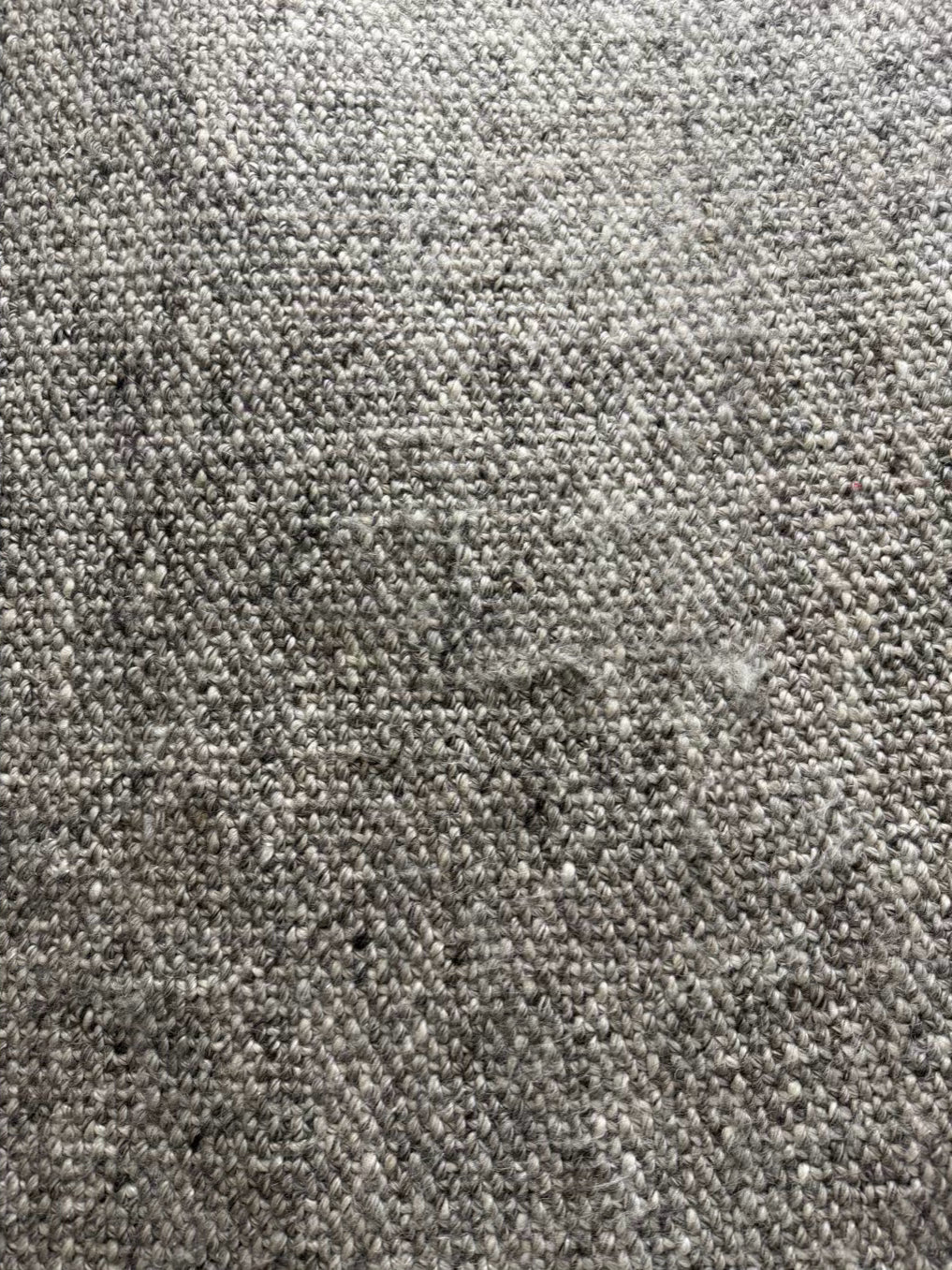 WORLD MARKET Gray & Cream Woven Wool Blend Area Rug