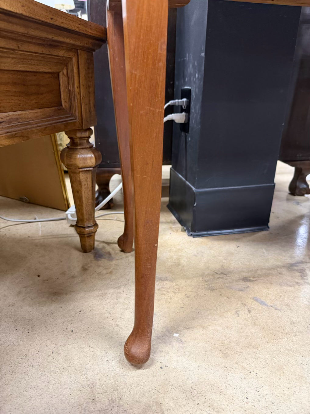 Wood Slant Top Desk w/ Drawers