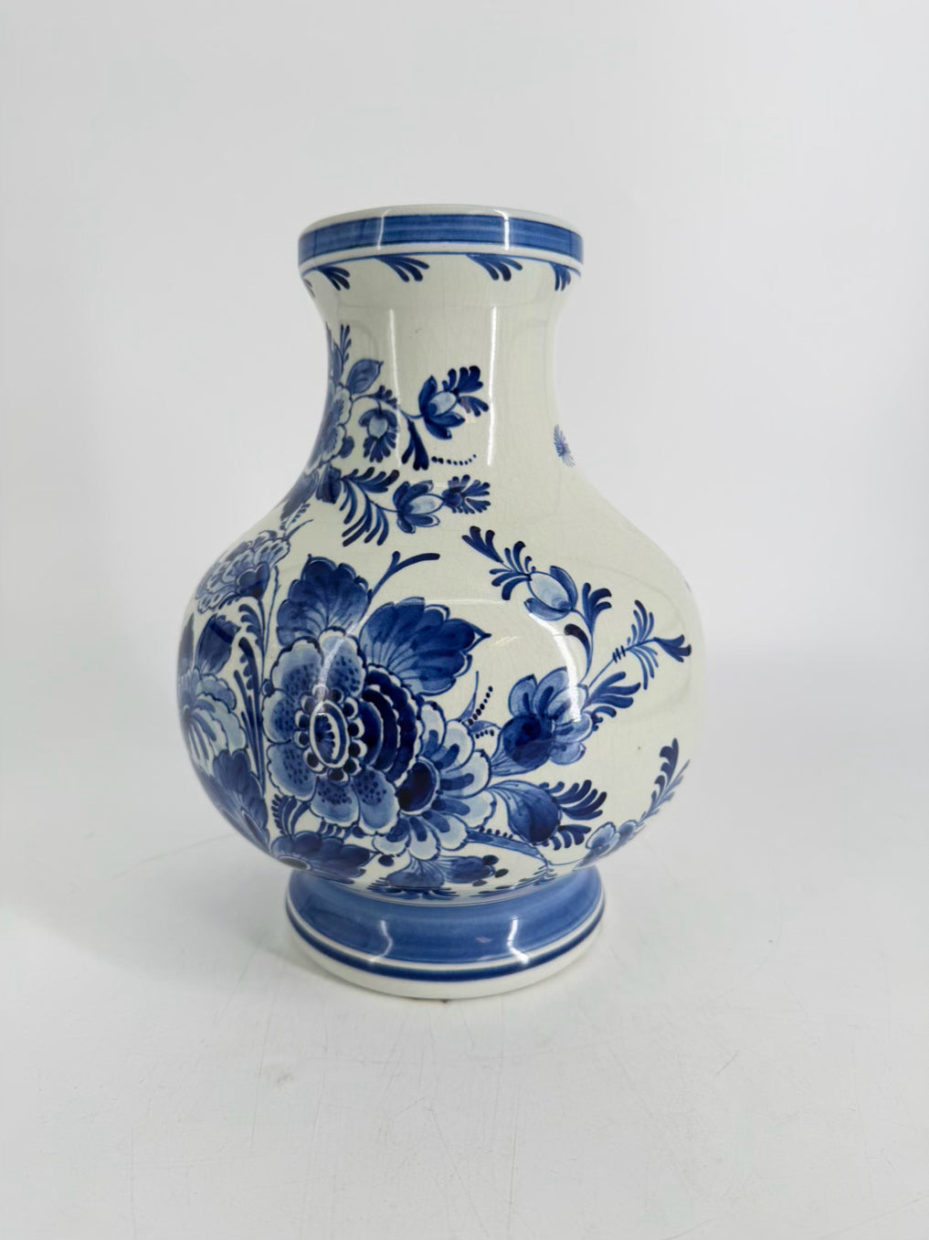 DELFT Blue & White Ceramic Vase