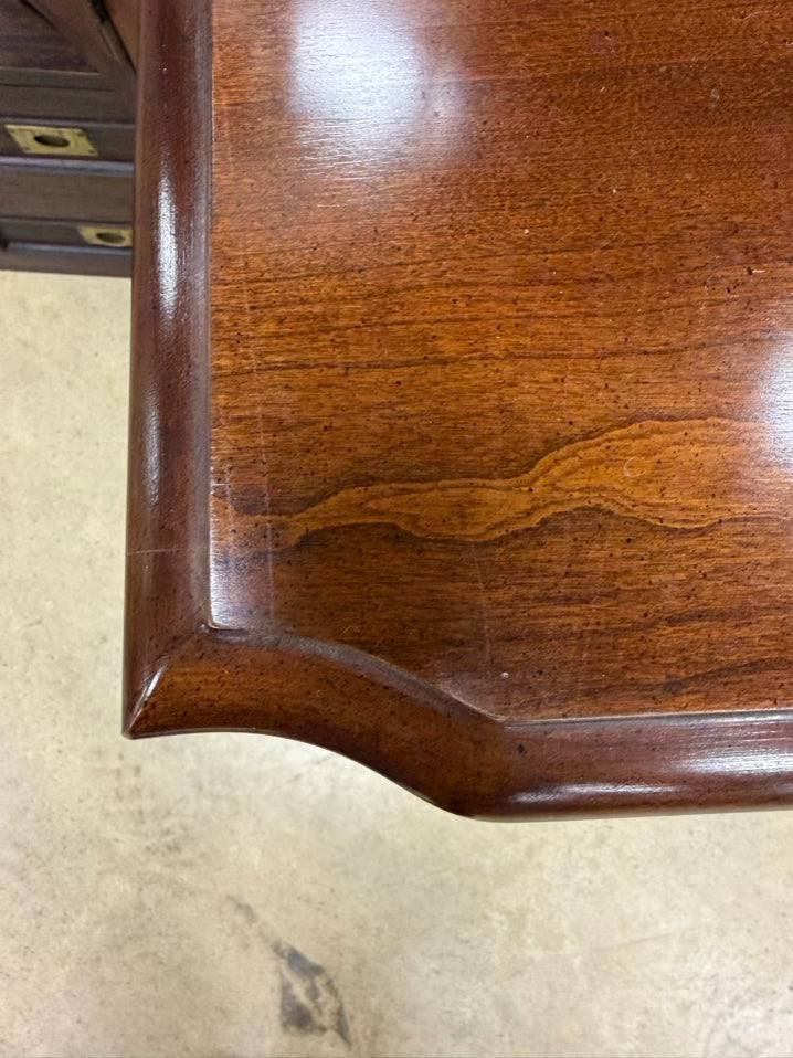 THOMASVILLE Dark Brown Mahogany Queen Ann Low Boy
