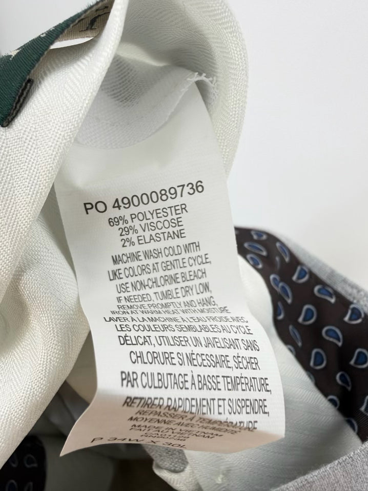 LAUREN RALPH LAUREN Size 34 Gray Dress Pants NWT