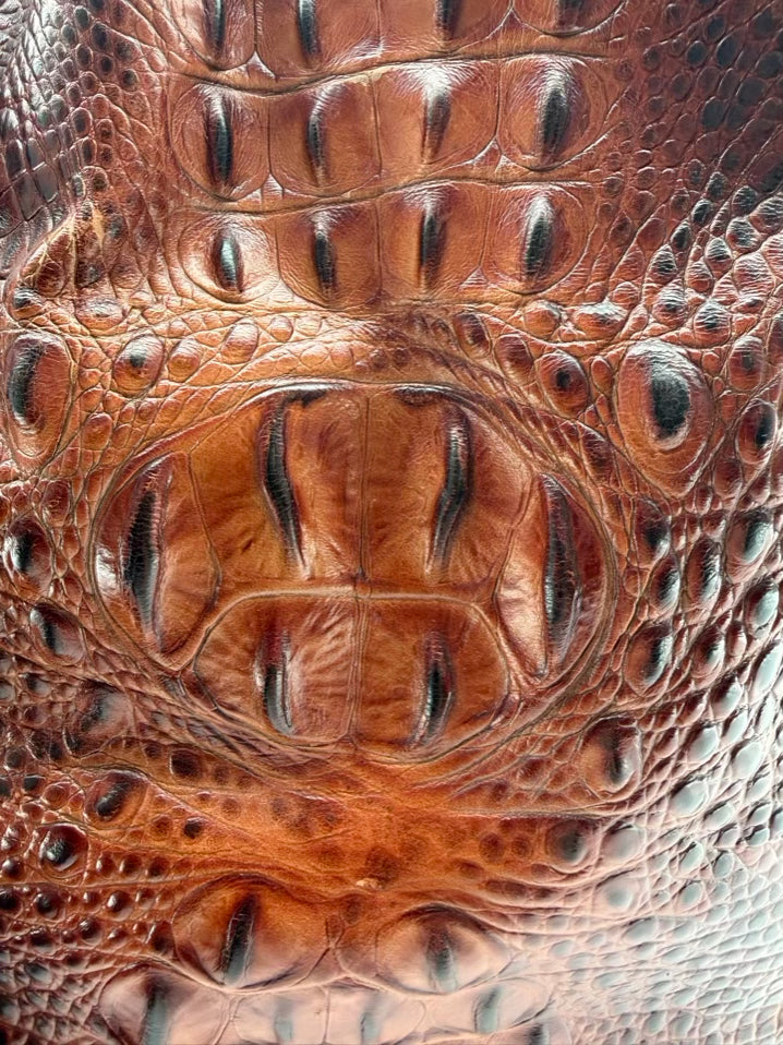 BRAHMIN Almond Leather Embossed Purse