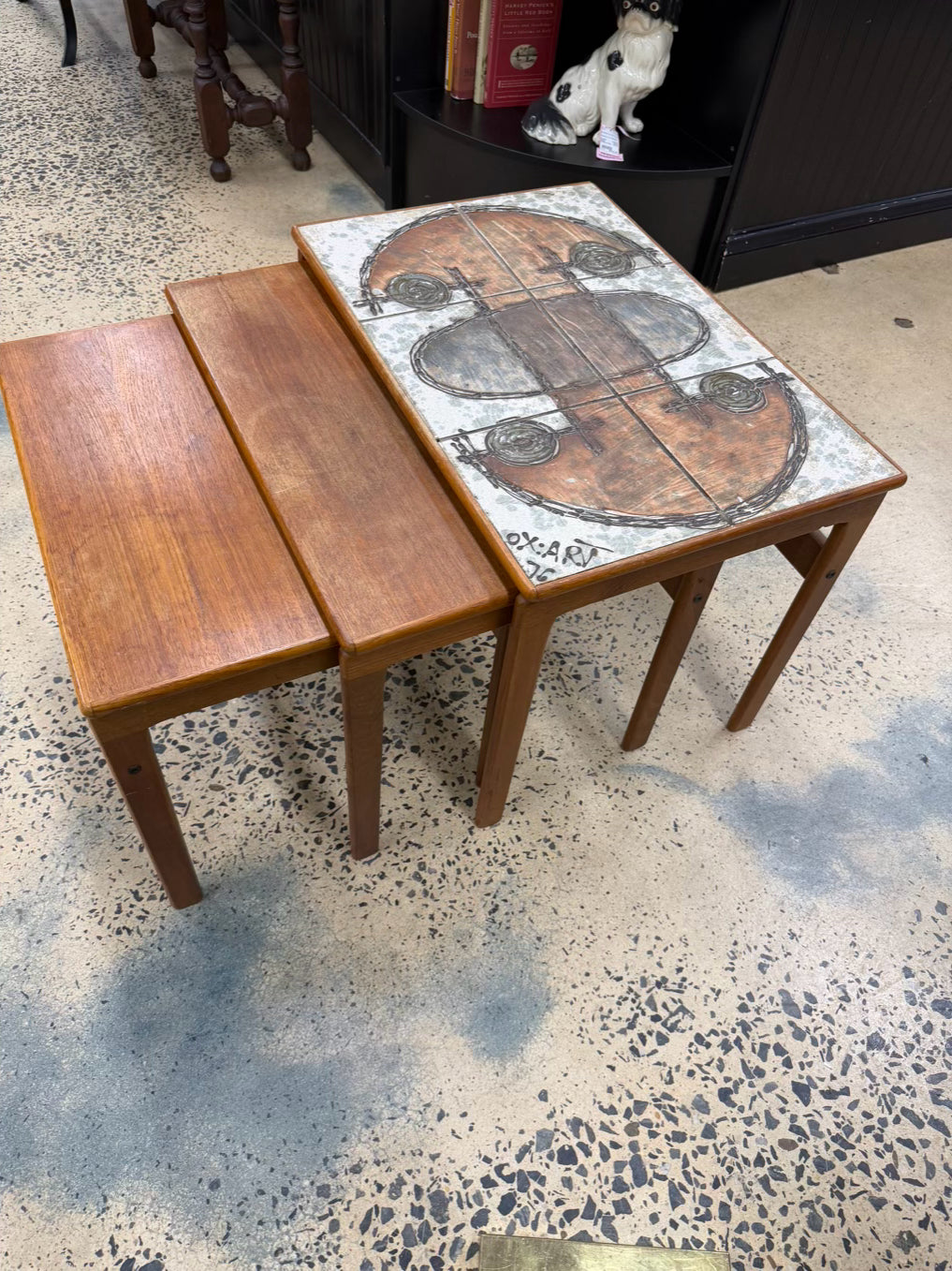 XO Teak Nesting Tables Made In Denmark