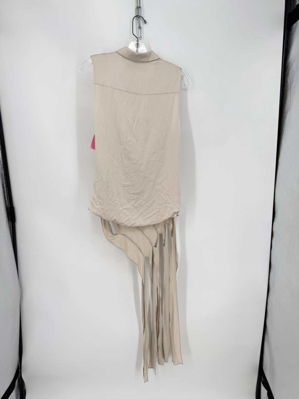 ALEXANDER WANG Size Wmn's 4 Champagne Silk Deconstructed Asymmetrical Tunic