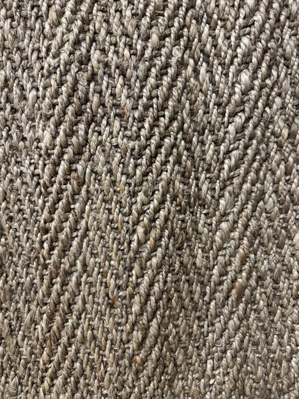 POTTERY BARN Natural Woven Chevron Owen Area Rug