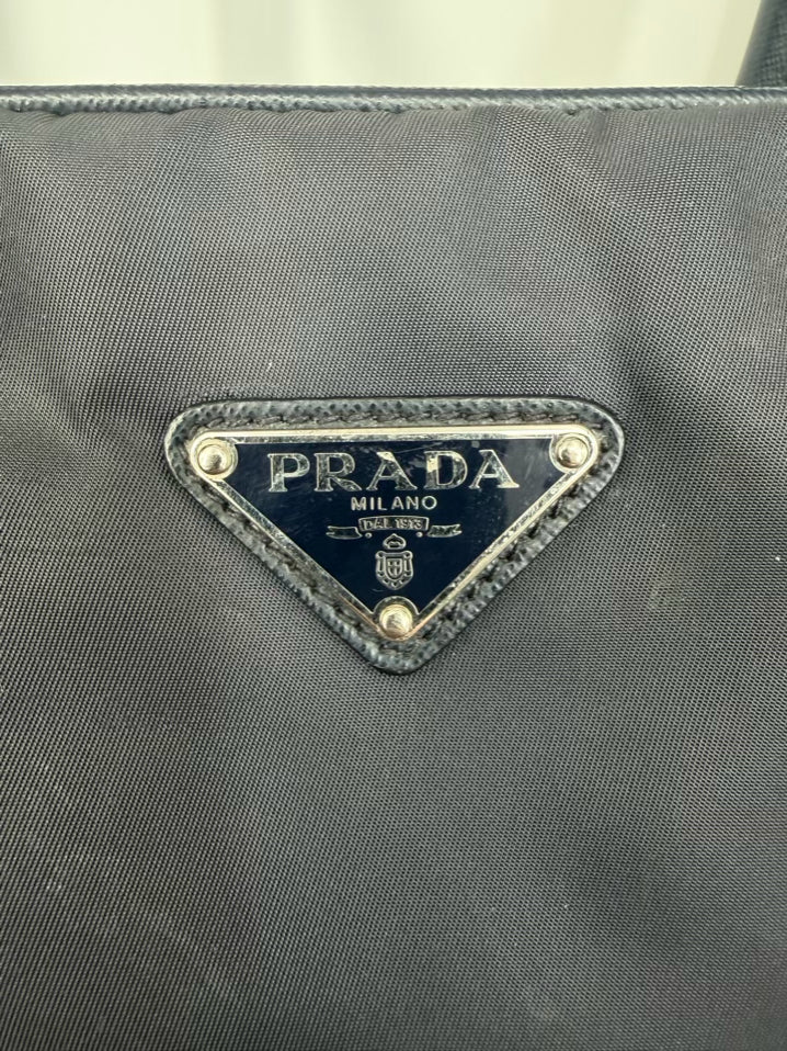 PRADA Navy Nylon Briefcase