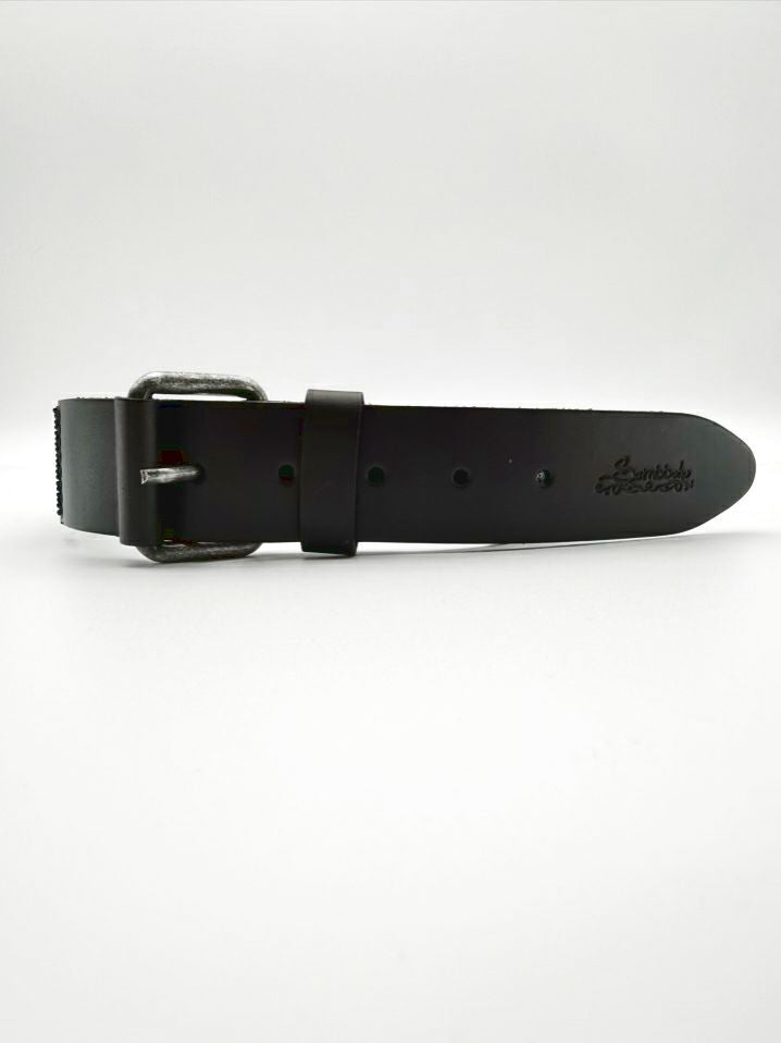 SAMBBOHO Black & Teal Small Beaded Belt