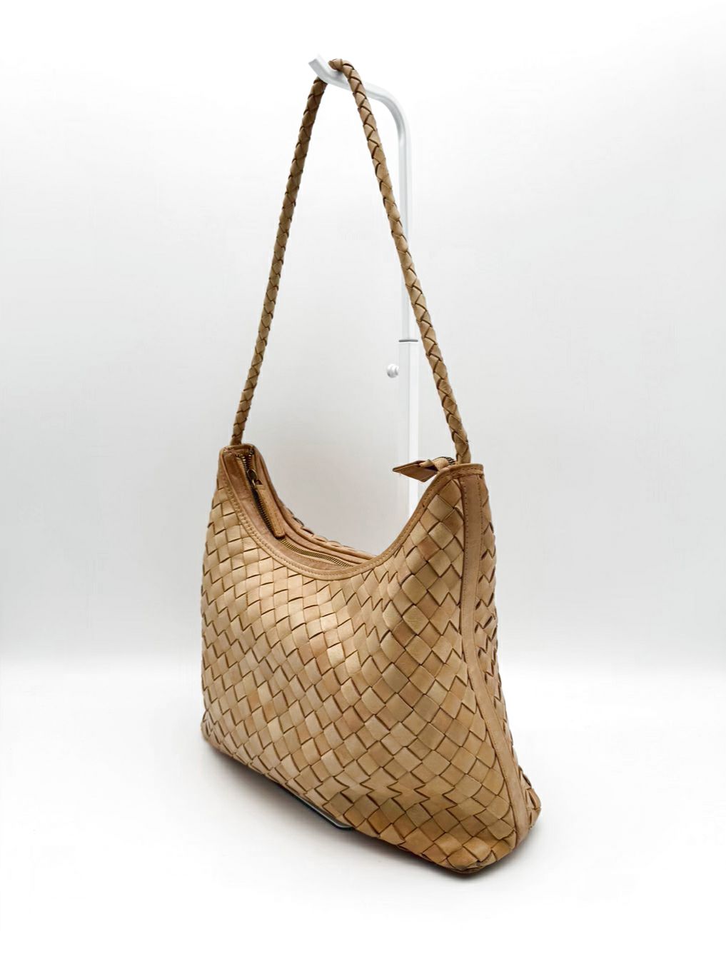 BEMBIEN Natural Leather Woven Purse