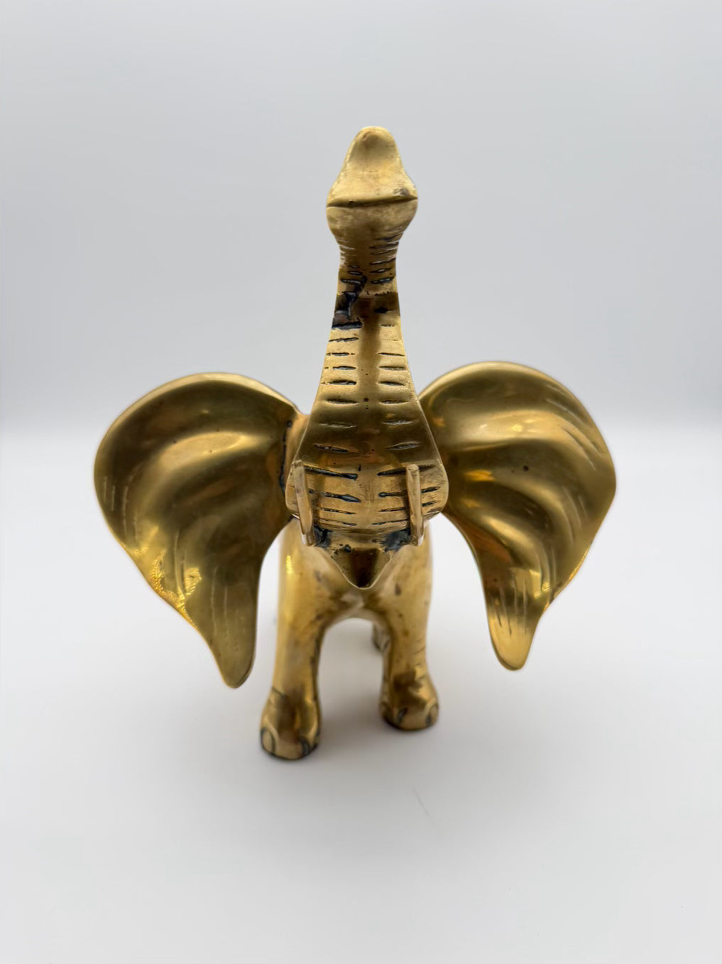 Small Elephant Brass Figure