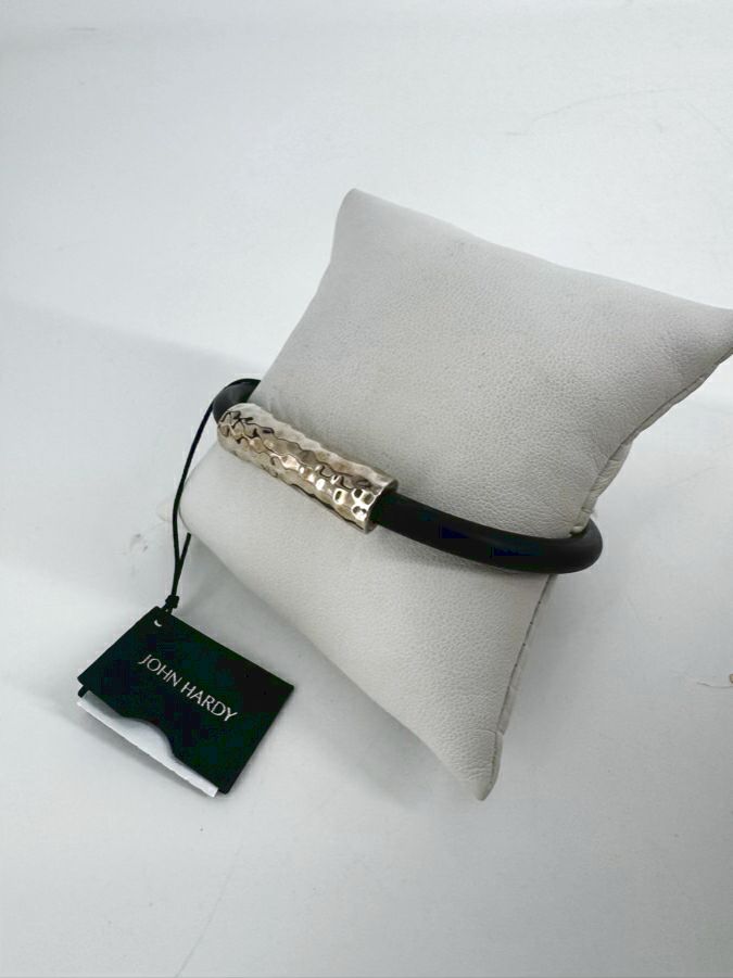 JOHN HARDY STERLING SILVER Black Cord Bracelet NWT
