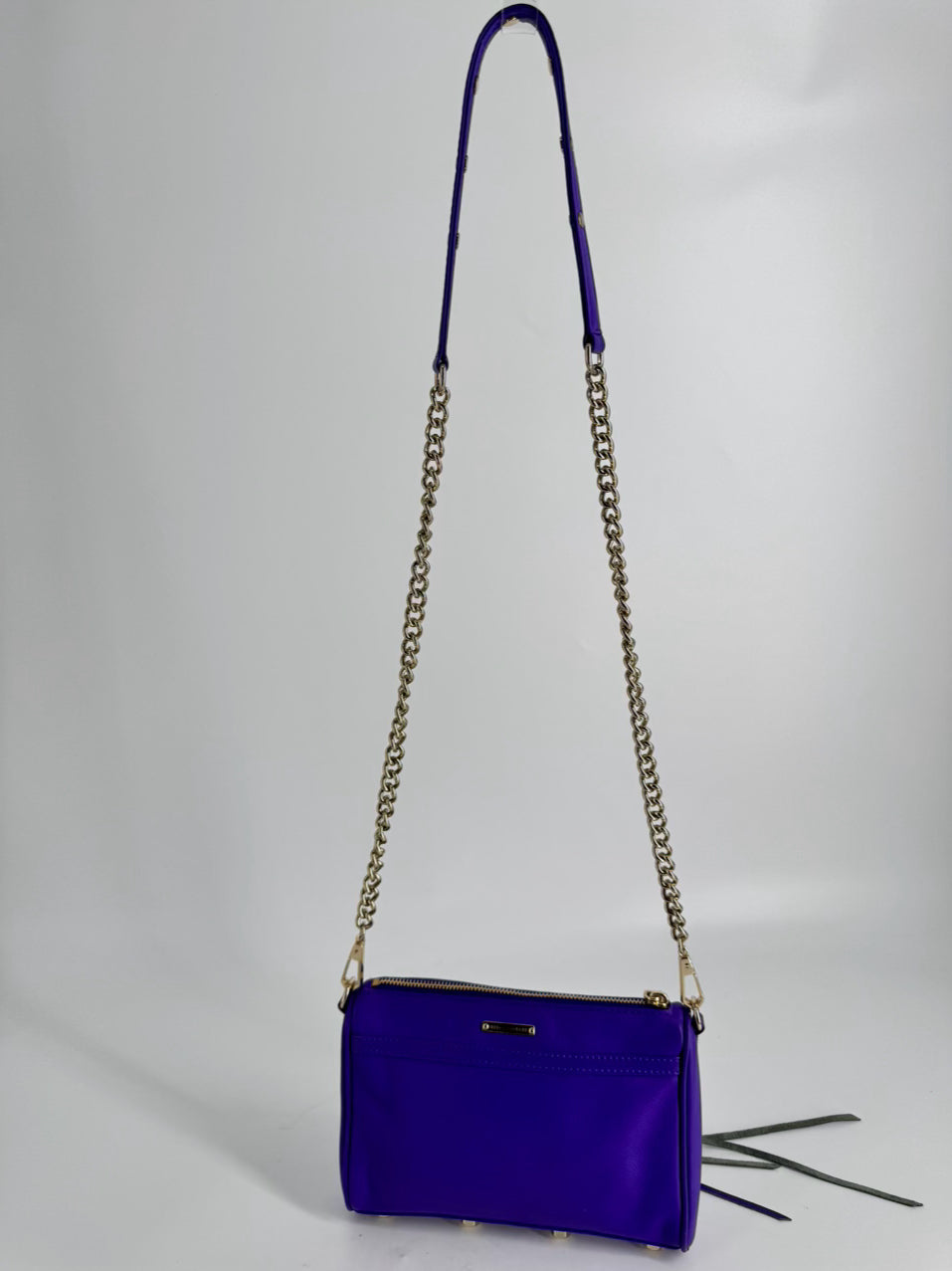 REBECCA MINKOFF Violet Leather Crossbody Bag