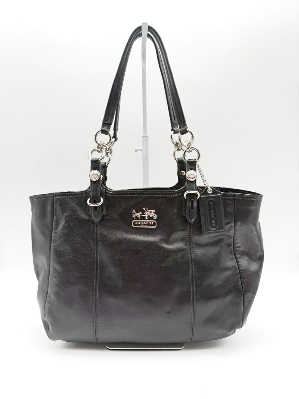 COACH Brooke Black Leather Hobo Bag