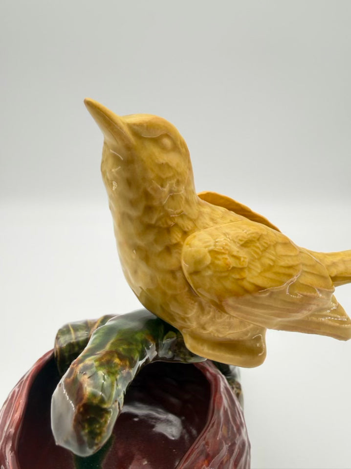 CHANGESTROM Brown, Green & Yellow Ceramic Bird Object